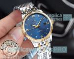 Replica Omega De Ville Men's Watch Blue Dial 2-Tone